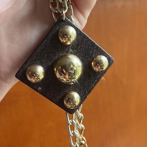 Sarah Cov retro wooden necklace